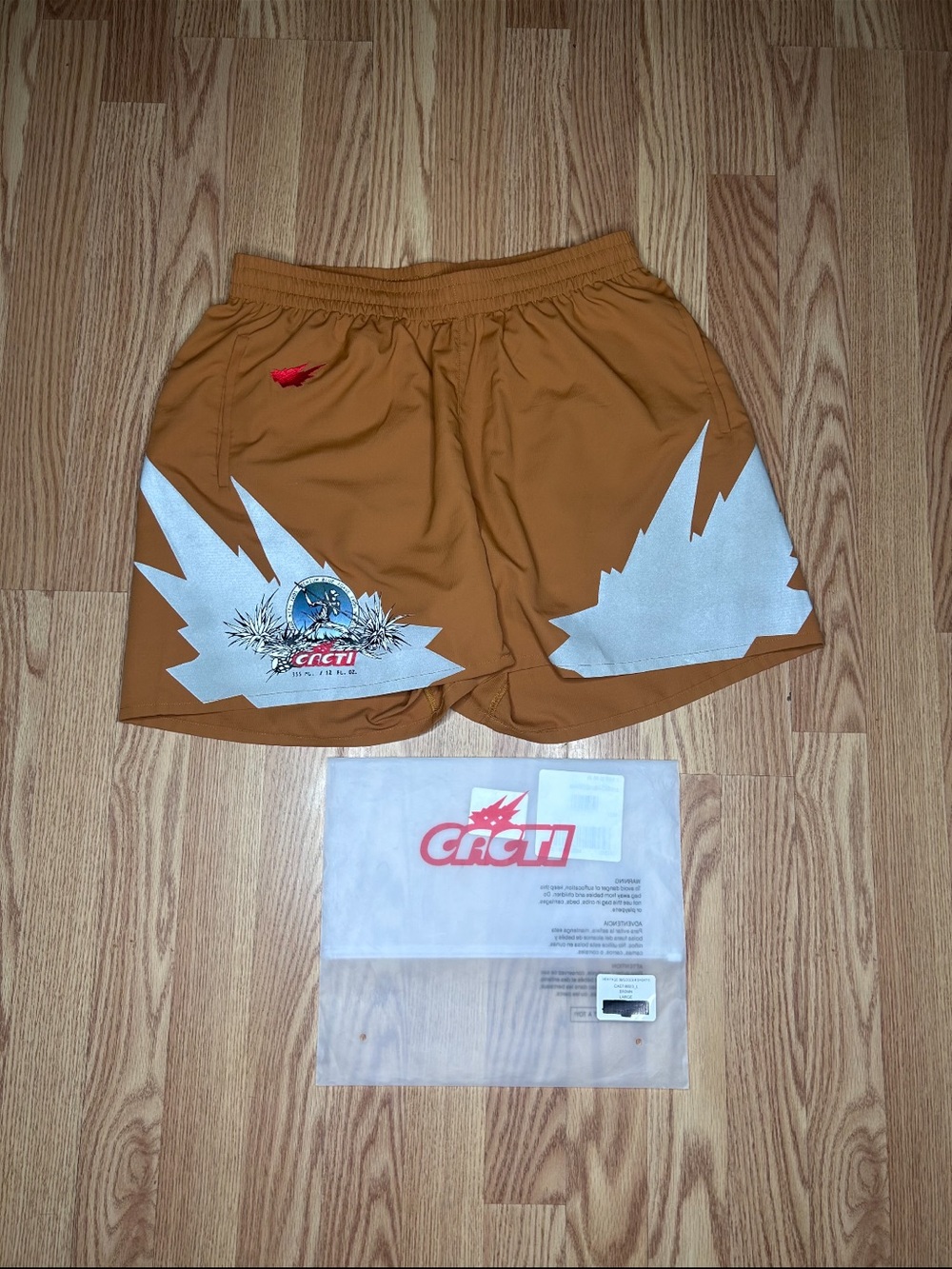 Cactus Plant Flea Market Brown Graphic Swim Shorts